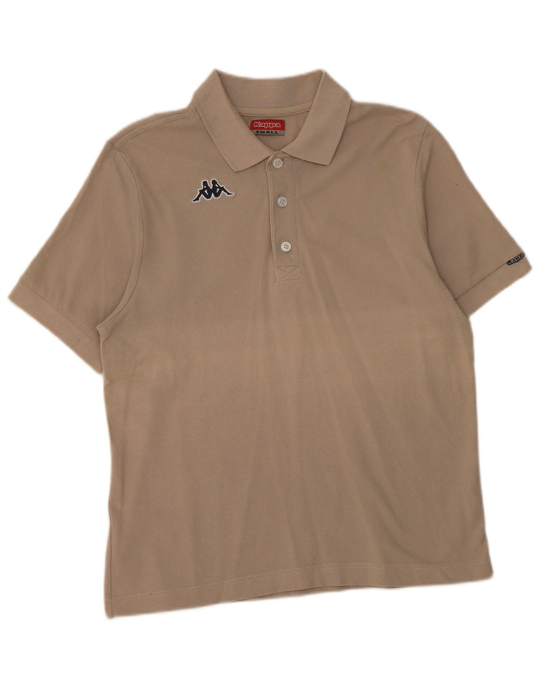 Camisa polo masculina Kappa pequena bege