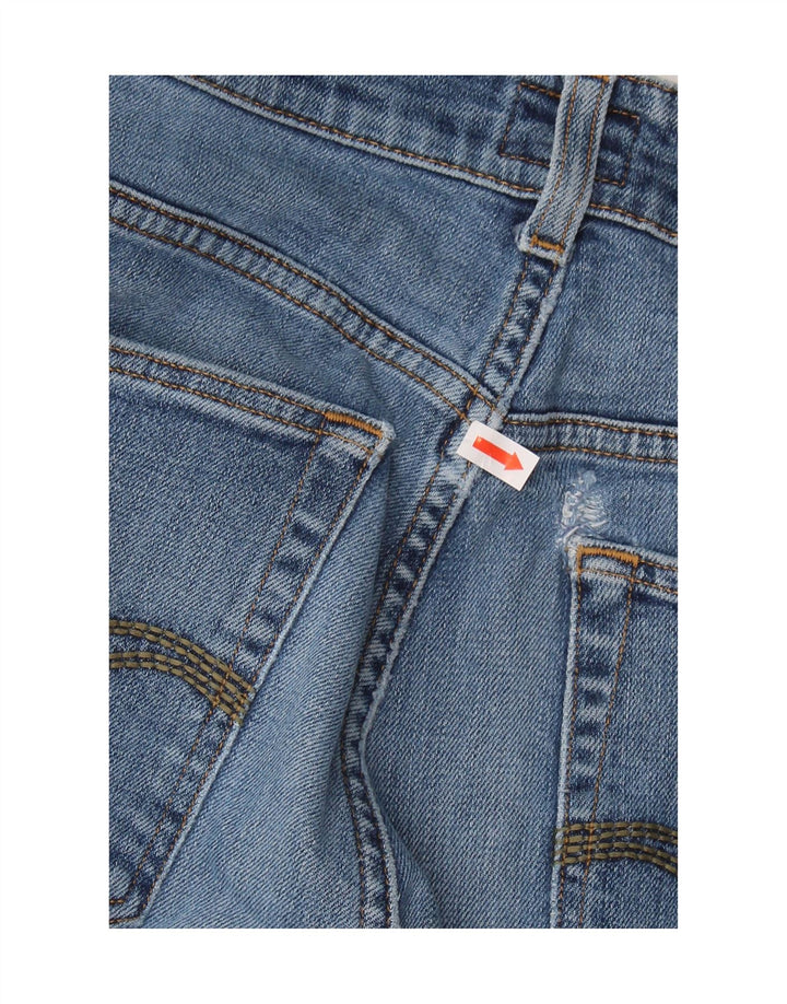 Jeans retos femininos TRUSSARDI W31 L30 algodão azul
