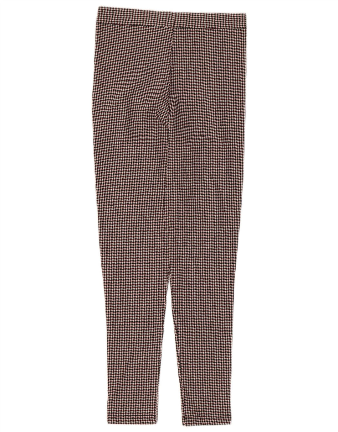 ZARA Calça feminina slim terno médio W28 L27 houndstooth multicolorido