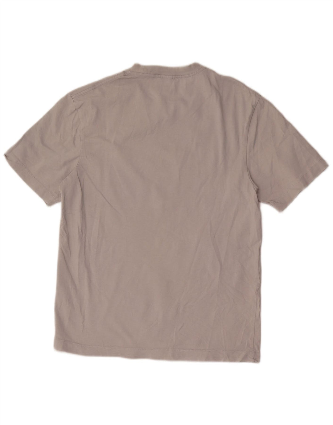 Camiseta masculina Zara Top cinza médio algodão