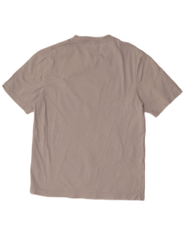 Camiseta masculina Zara Top cinza médio algodão