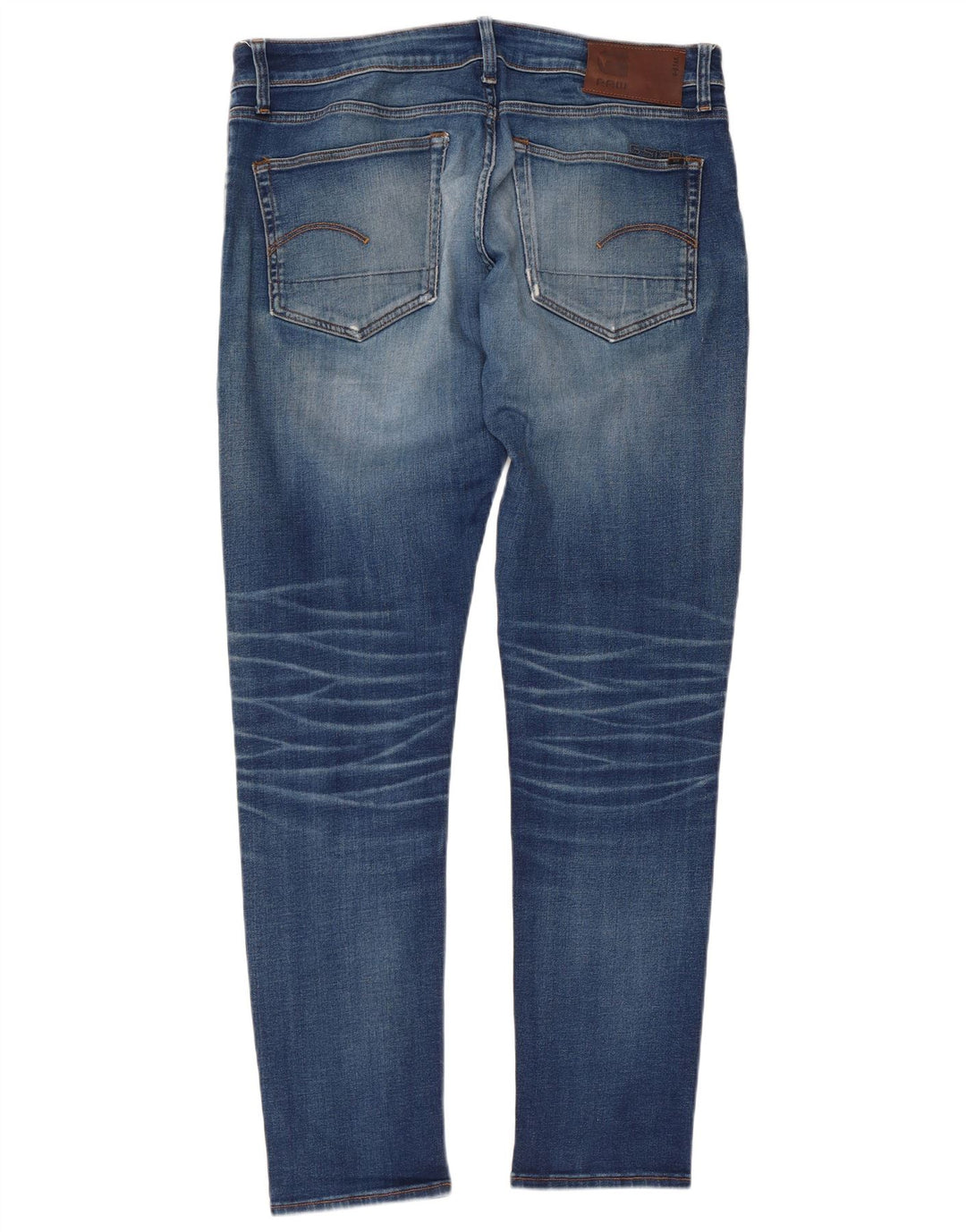 G-STAR Masculino 3301 Slim Jeans W34 L34 Azul Poliéster