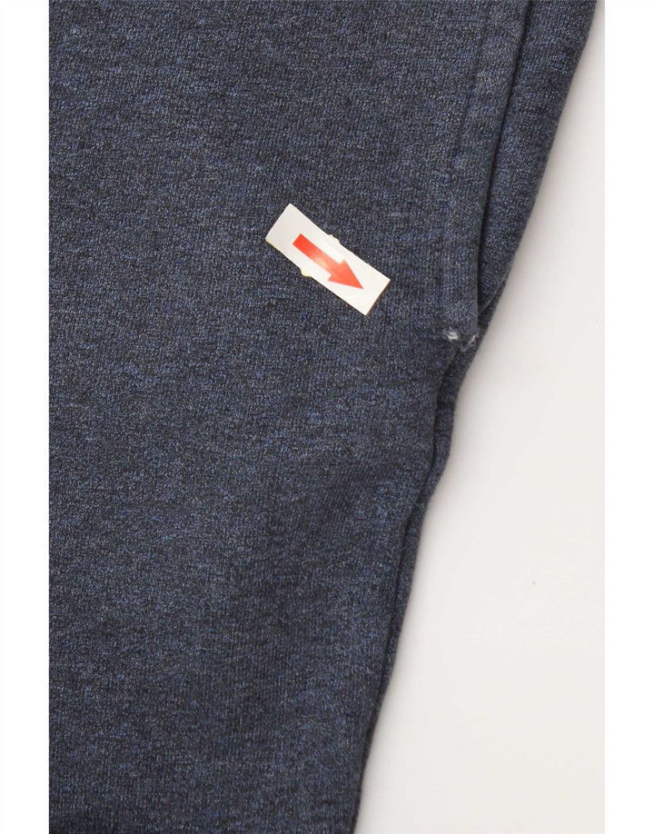 Calça esportiva masculina Lacoste tamanho 4 azul marinho médio manchado