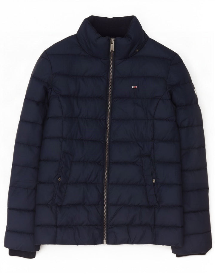 Jaqueta acolchoada feminina Tommy Hilfiger Reino Unido 12 médio azul marinho