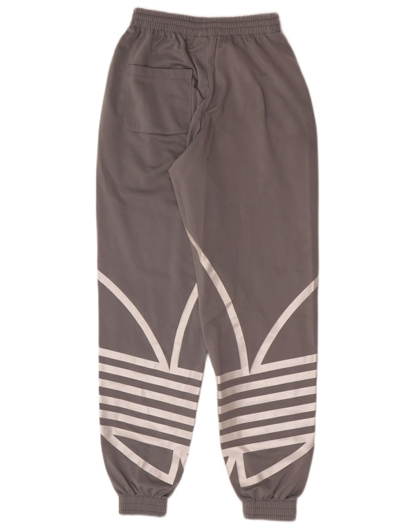 Calça Adidas Feminina Graphic Tracksuit Joggers UK 4 XS Cinza Esportes