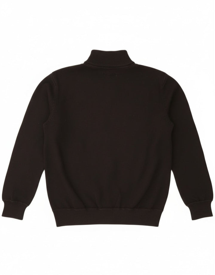Wrangler Suéter masculino com zíper e gola XL algodão preto