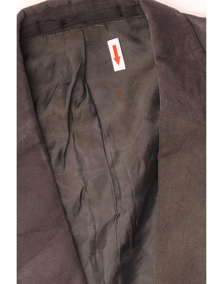 Jaqueta Blazer masculina de 2 botões Marks & Spencer UK 42 XL Poliéster cinza