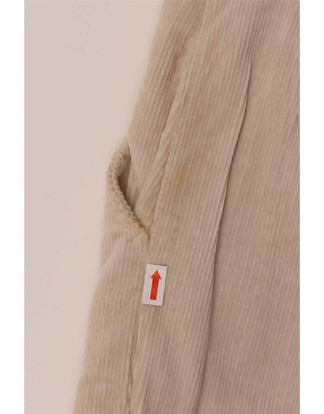 SERGIO TACCHINI Mens Straight Corduroy Trousers W40 L35 Beige Cotton Vintage Sergio Tacchini and Second-Hand Sergio Tacchini from Messina Hembry 