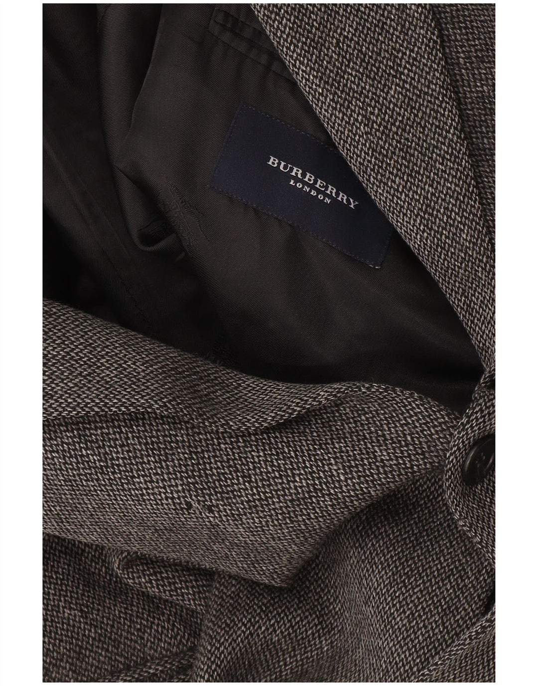 Jaqueta blazer masculina de 2 botões BURBERRY Reino Unido 42 XL cinza