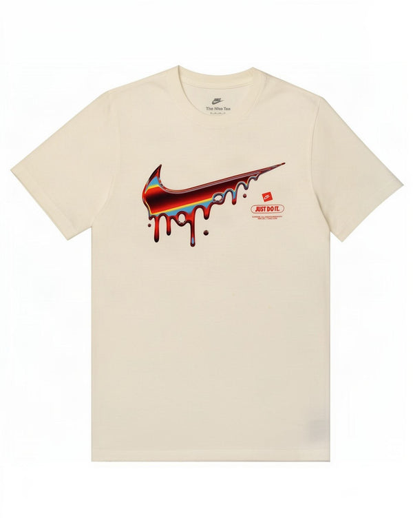 Camiseta Nike masculina gráfica Top XS algodão branco