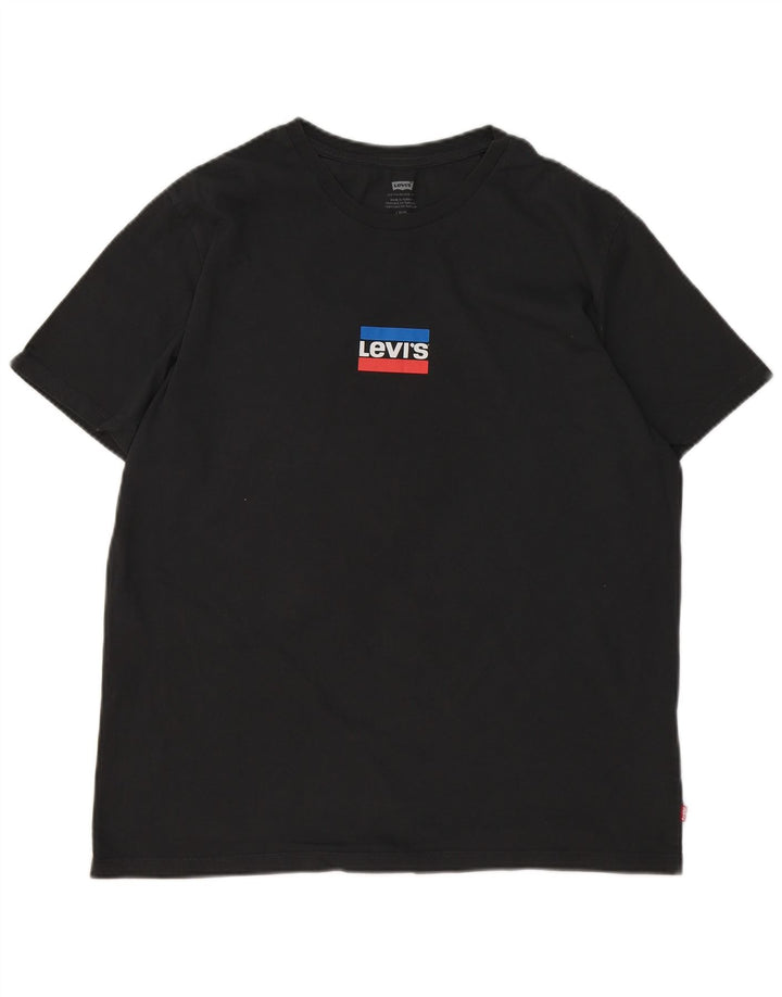 Camiseta gráfica masculina LEVI'S grande algodão cinza