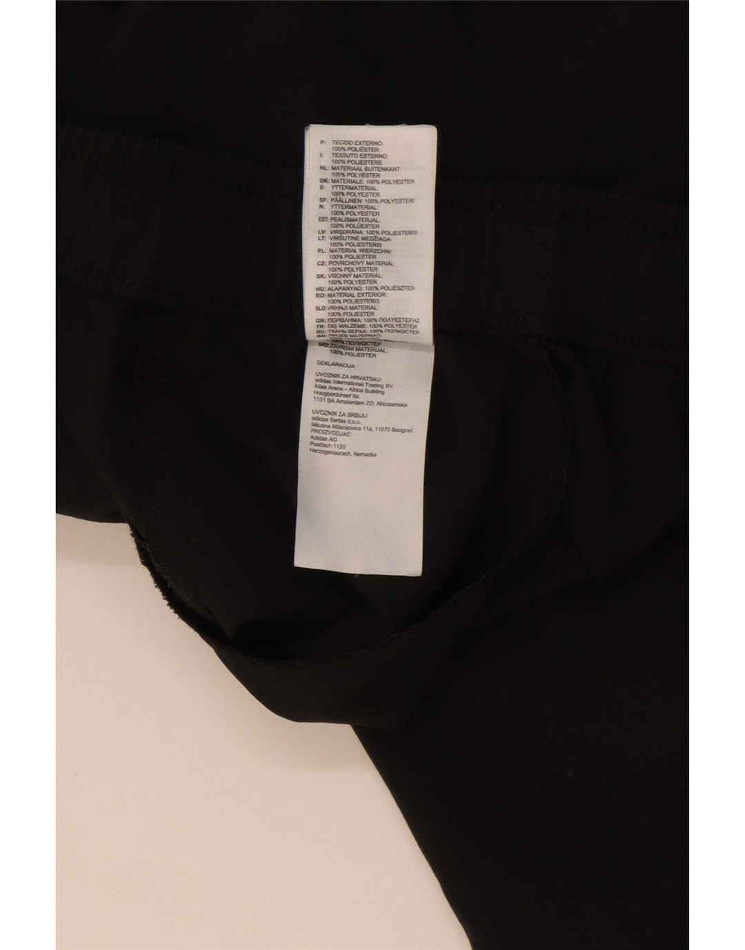 Adidas masculino climalite calças de treino joggers grande poliéster preto