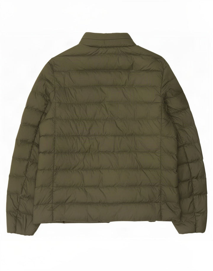 Jaqueta acolchoada feminina Marks & Spencer UK 12 poliamida verde médio