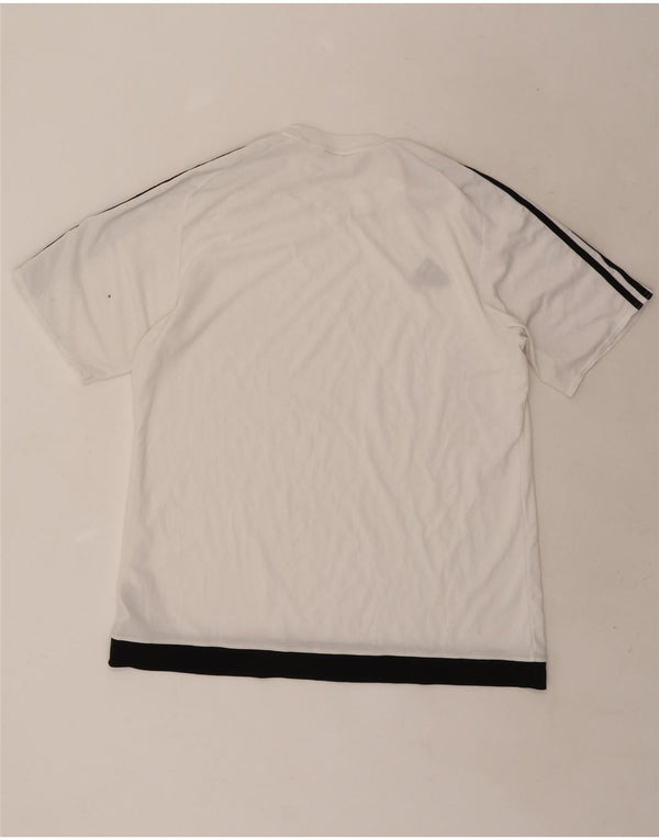Adidas Masculino Climalite Camiseta Top XL Branco Colourblock Poliéster