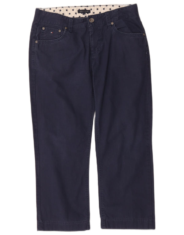 Tommy Hilfiger Meninos Calças retas cortadas 15-16 anos W32 L23 Azul marinho