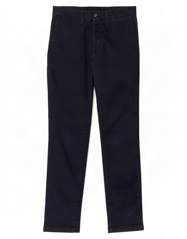 Carhartt Mens Slim Chino Calças W29 L32 Azul Marinho Algodão