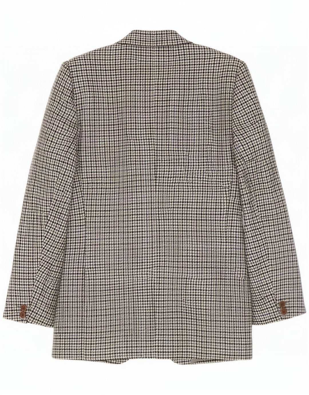 Prandina Mens 2 Button Blazer Jacket UK 40 Large Gray Houndstooth