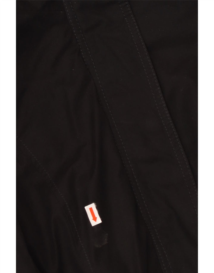 Jaqueta parka feminina com capuz HOLLISTER UK 14 poliéster preto médio