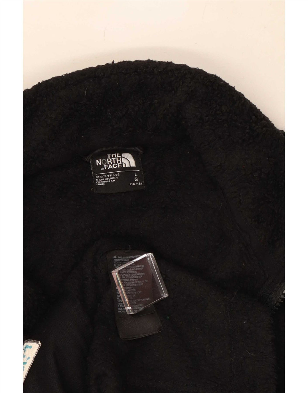 Jaqueta The North Face Girls Fleece 14-15 Anos Grande Poliéster Preto