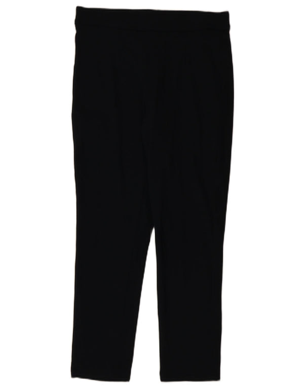 Calça casual justa feminina Marks & Spencer Reino Unido 12 médio W32 L26 preta