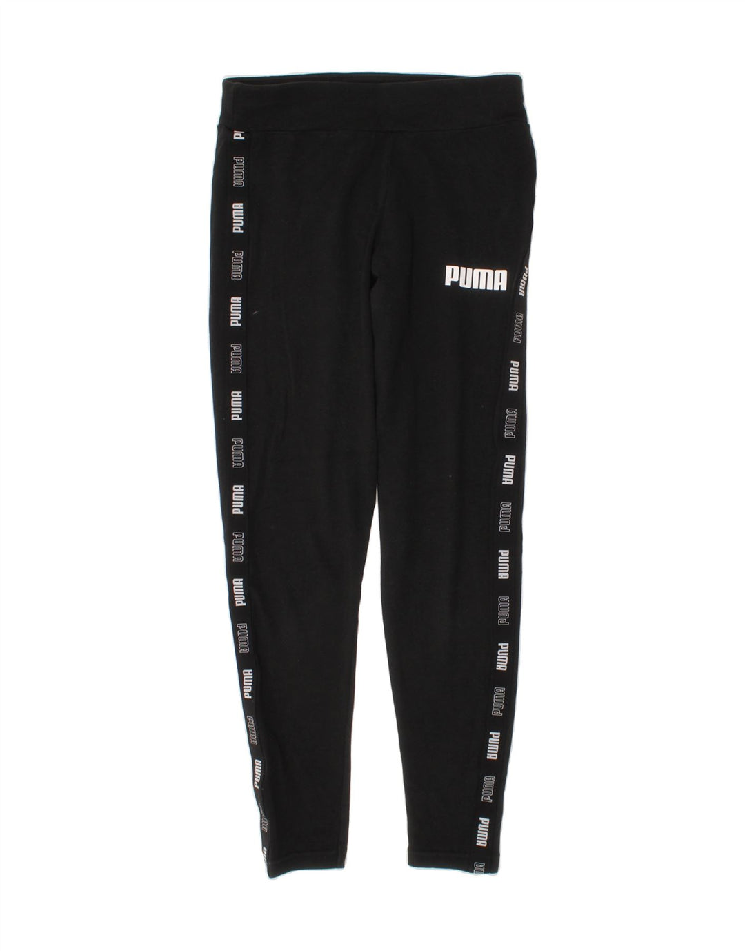 PUMA Girls Graphic Leggings 11-12 Years  Black Cotton Vintage Puma and Second-Hand Puma from Messina Hembry 