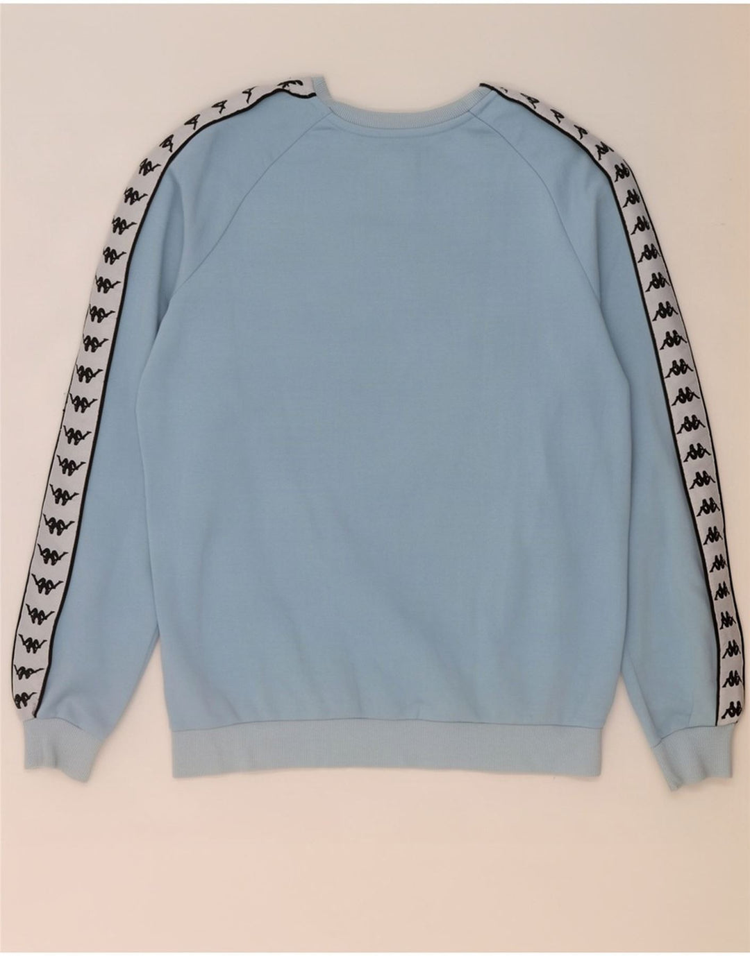 Kappa moletom gráfico masculino jumper grande azul colorblock algodão