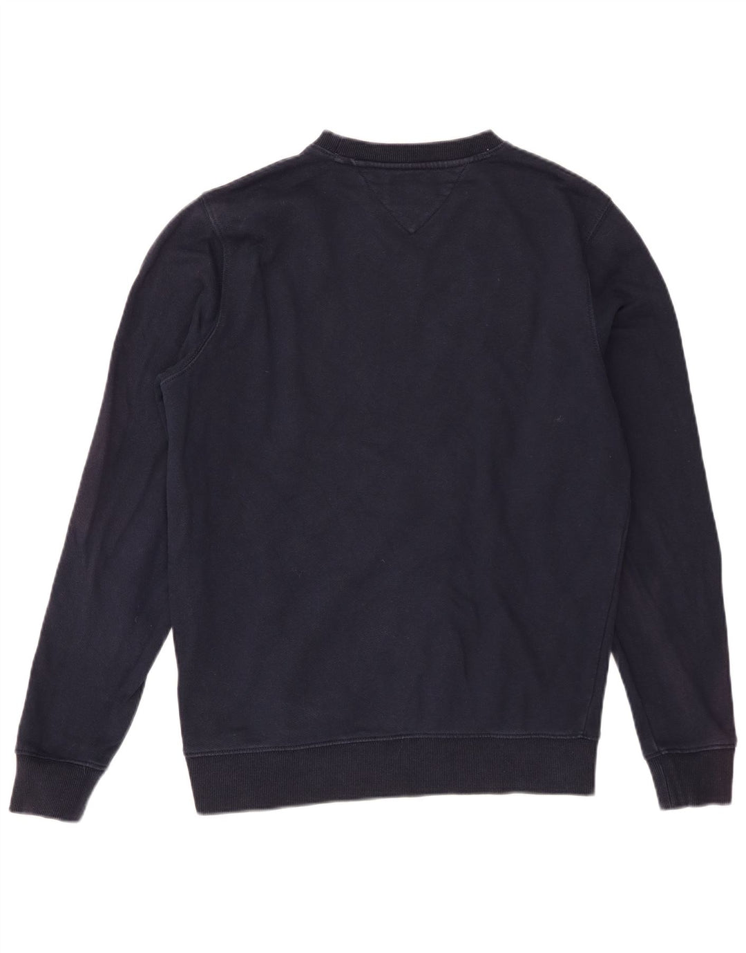 Tommy Hilfiger moletom gráfico masculino jumper médio azul marinho algodão