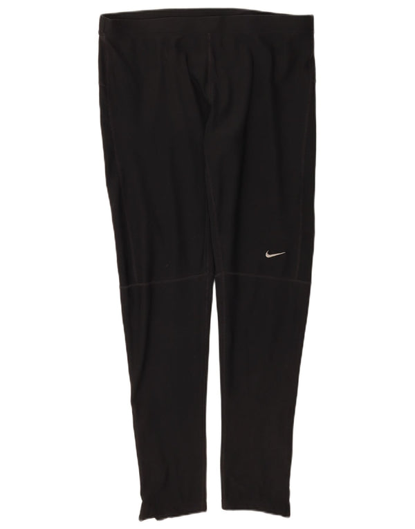 Nike Womens Dri Fit Leggings UK 20 2XL  Black Polyester