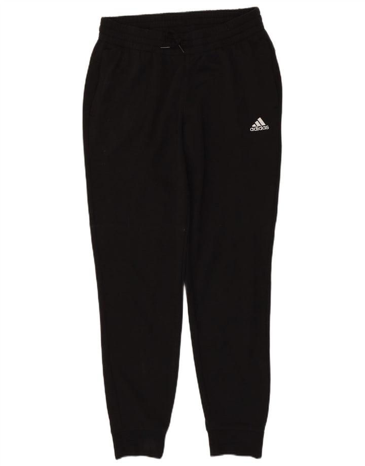 ADIDAS Womens Graphic Tracksuit Calças Joggers UK 12/14 Médio Preto