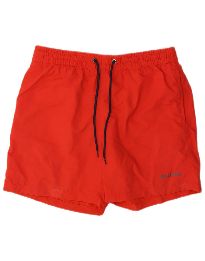 Shorts de natação masculino Lotto médio laranja poliamida