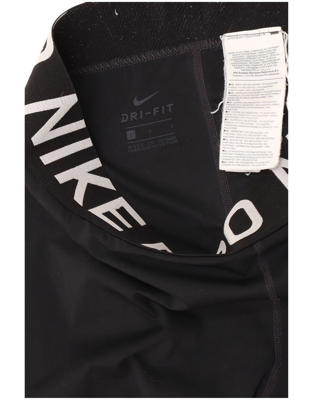 Leggings Nike Dri Fit Graphic UK 16 Grande Poliéster Preto