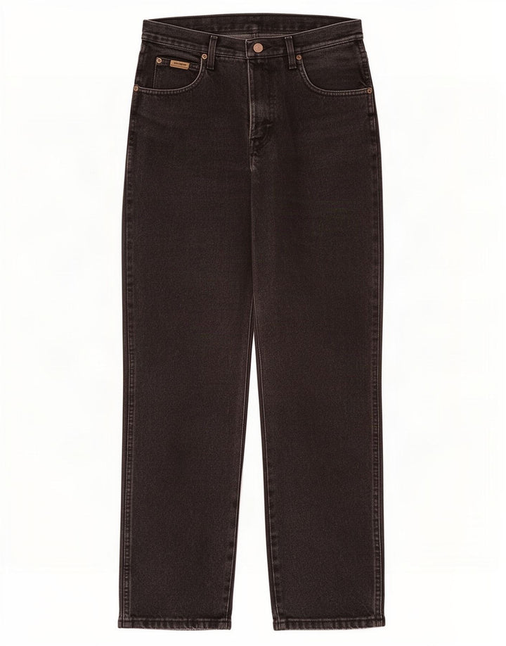 Wrangler Calça jeans reta masculina W32 L32 preta