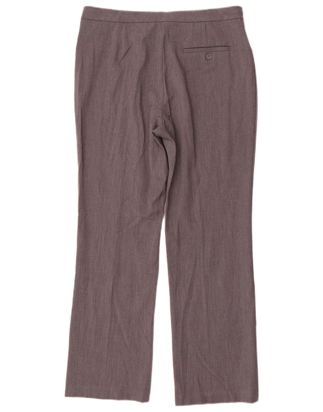 Calça feminina Marks & Spencer Straight Suit Reino Unido 12 Médio W30 L28 Cinza