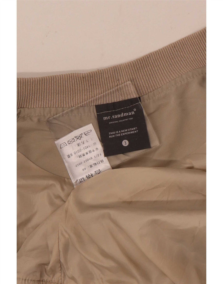 Jaqueta bomber masculina vintage UK 42 XL bege