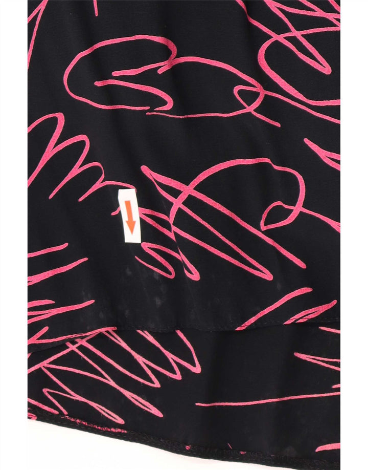 Yessica Vestido feminino By C&A Abstract Pattern Maxi EU 40 Médio Preto