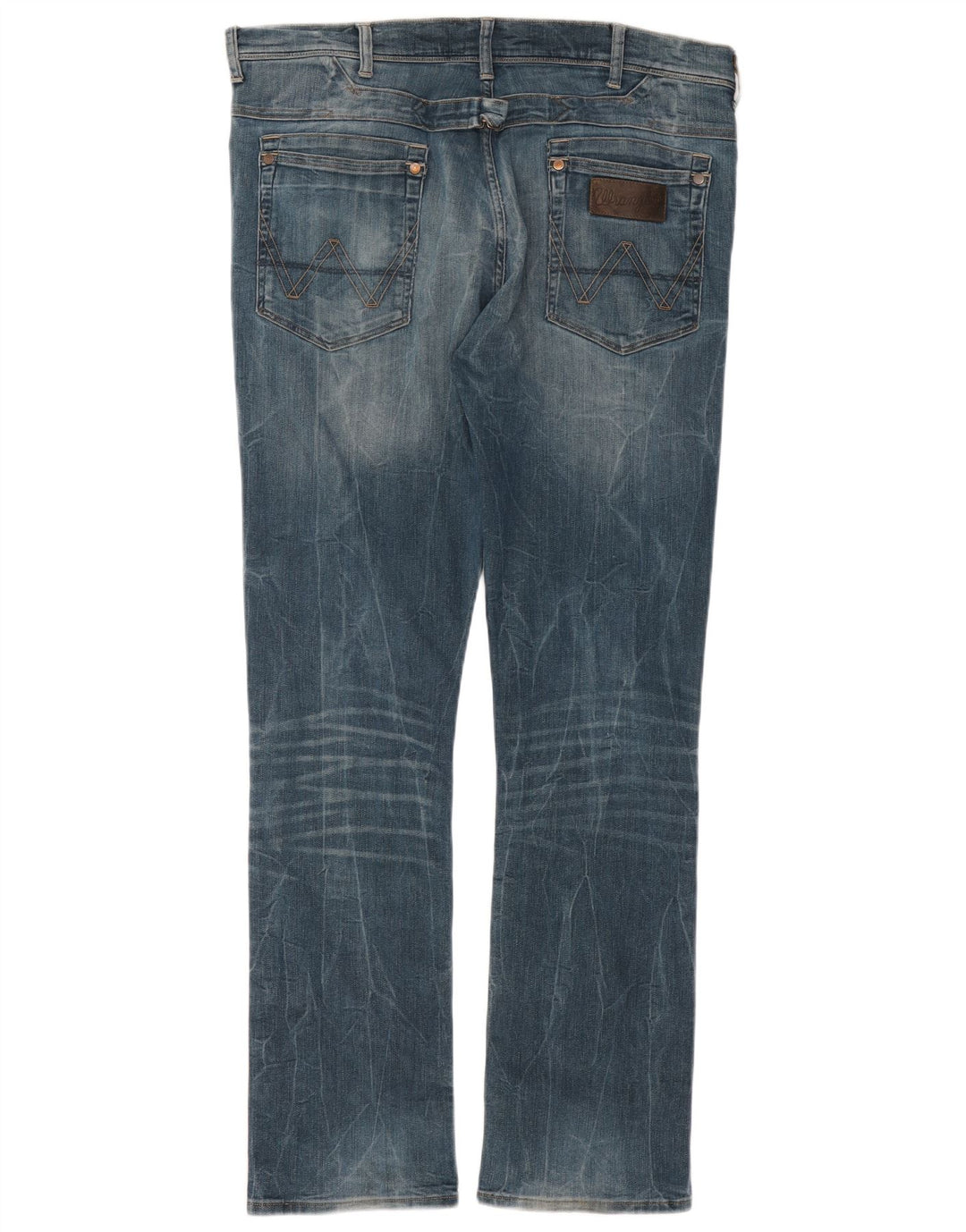 Wrangler Mens Ben Slim Jeans W38 L34 Azul Algodão