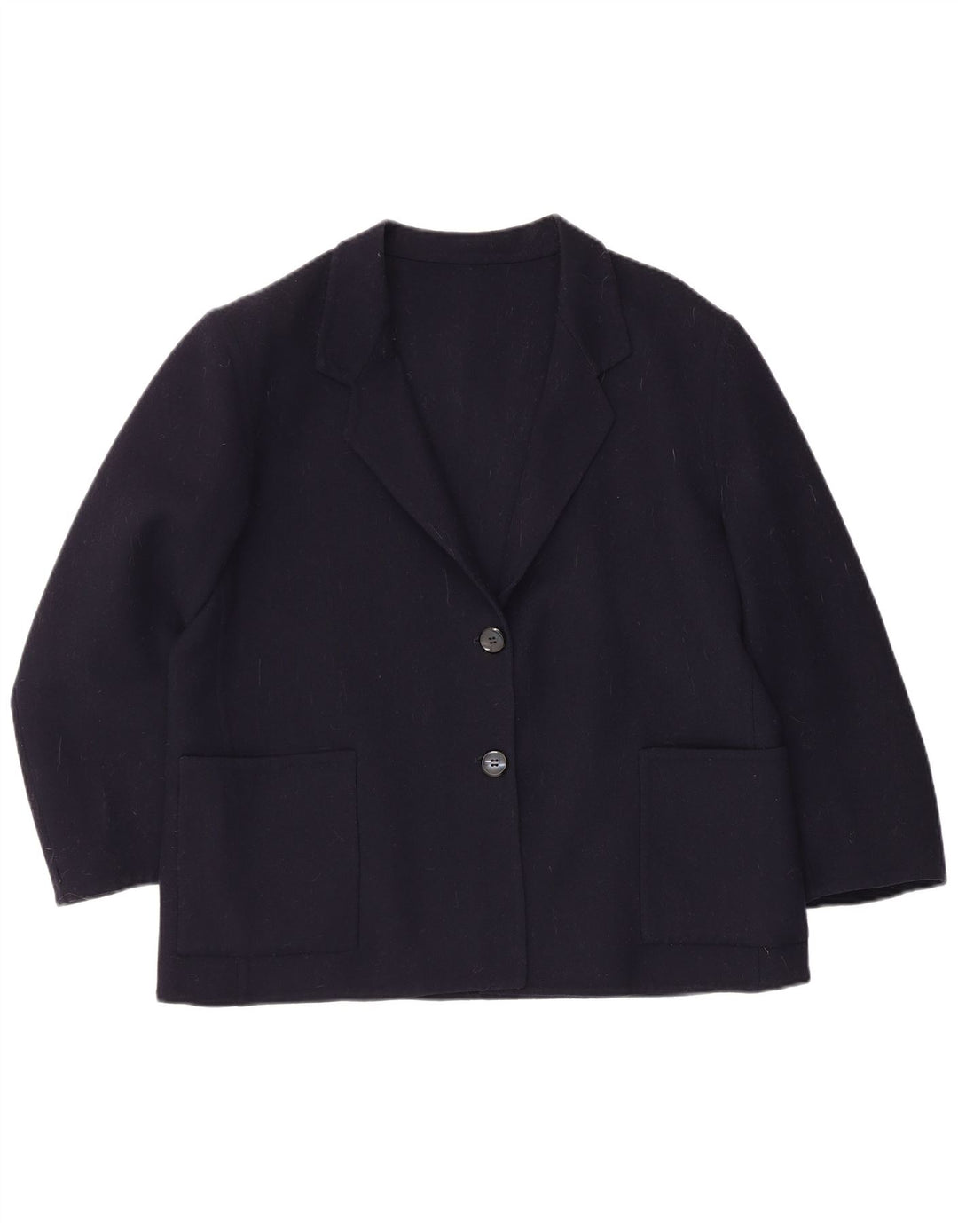 Jaqueta blazer feminina Piacenza manga 3/4 e 2 botões Reino Unido 16 grande azul marinho