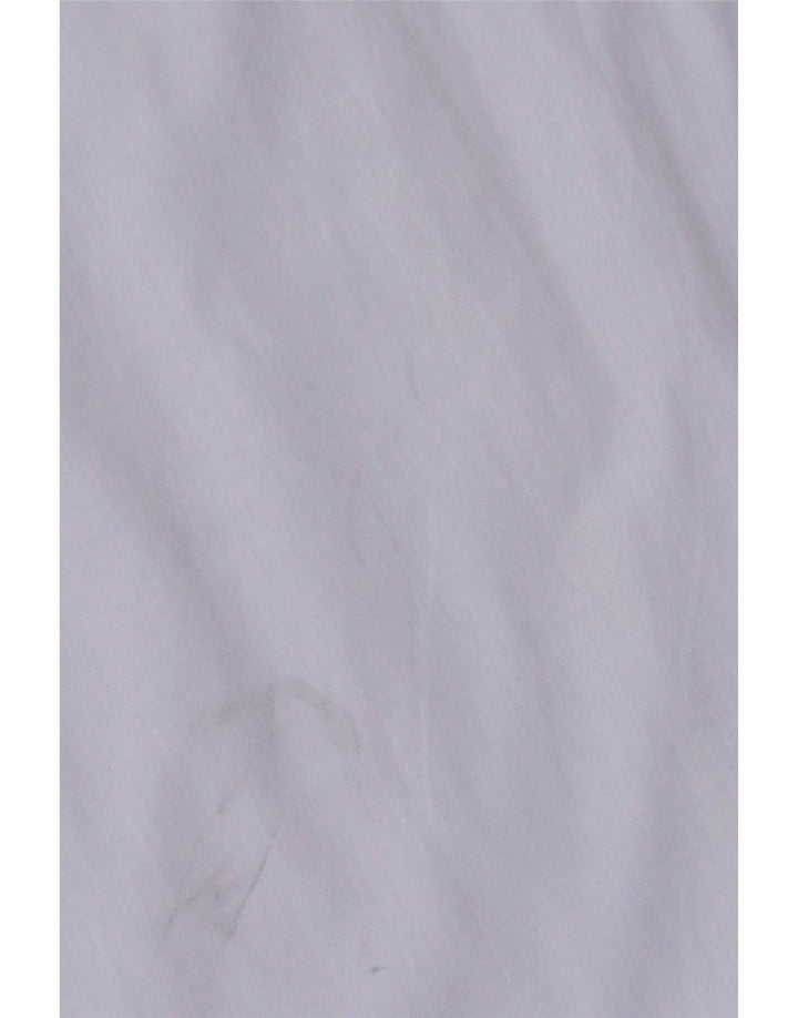 Camisa masculina Zara Slim Fit XL azul algodão