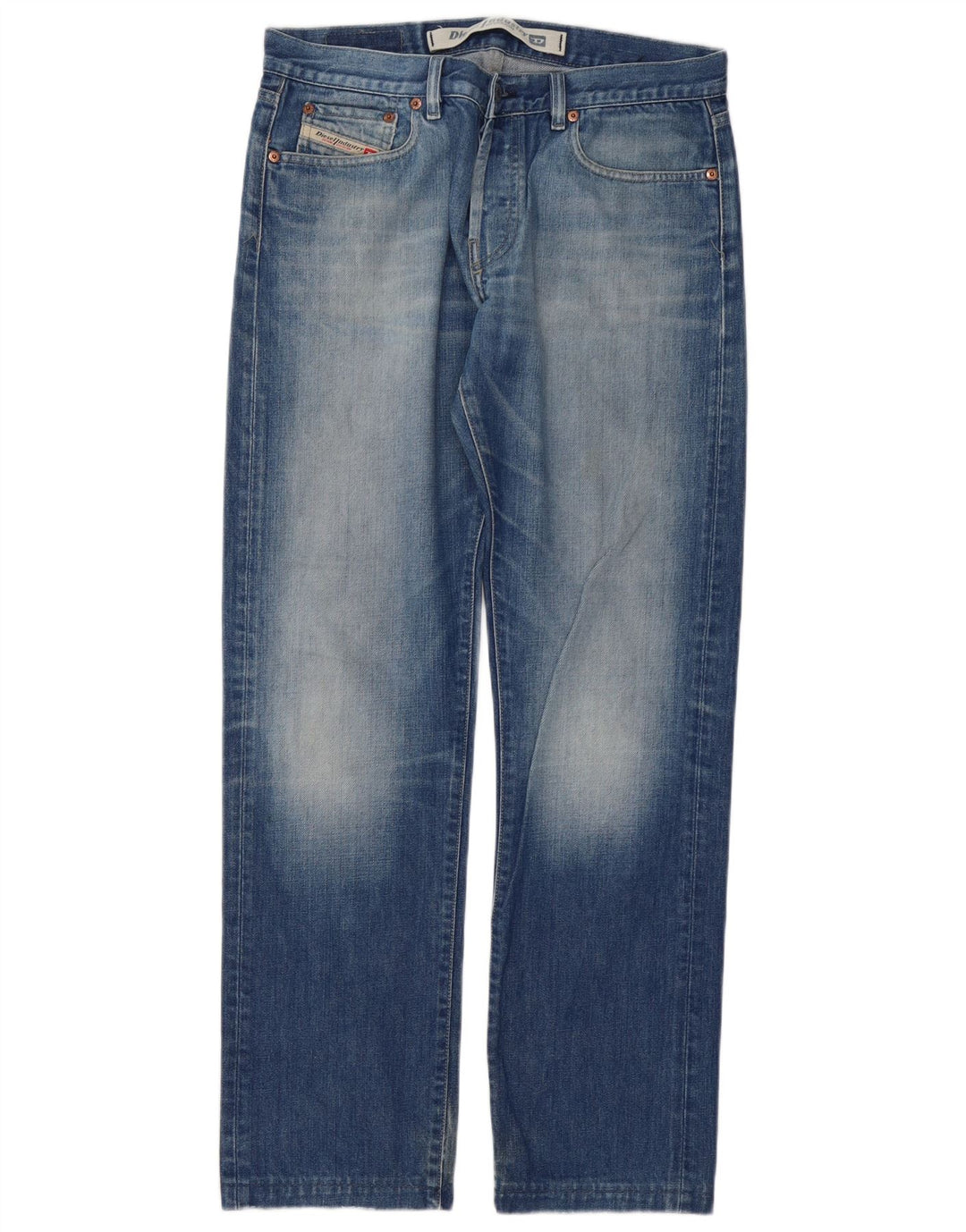Jeans retos femininos Diesel W32 L32 algodão azul