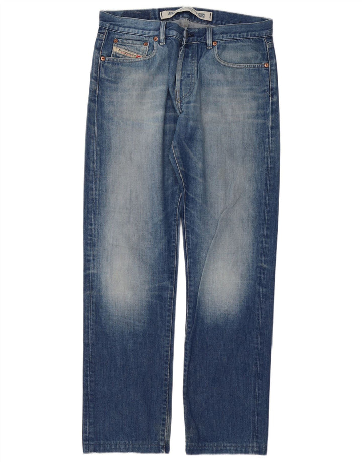 Jeans retos femininos Diesel W32 L32 algodão azul