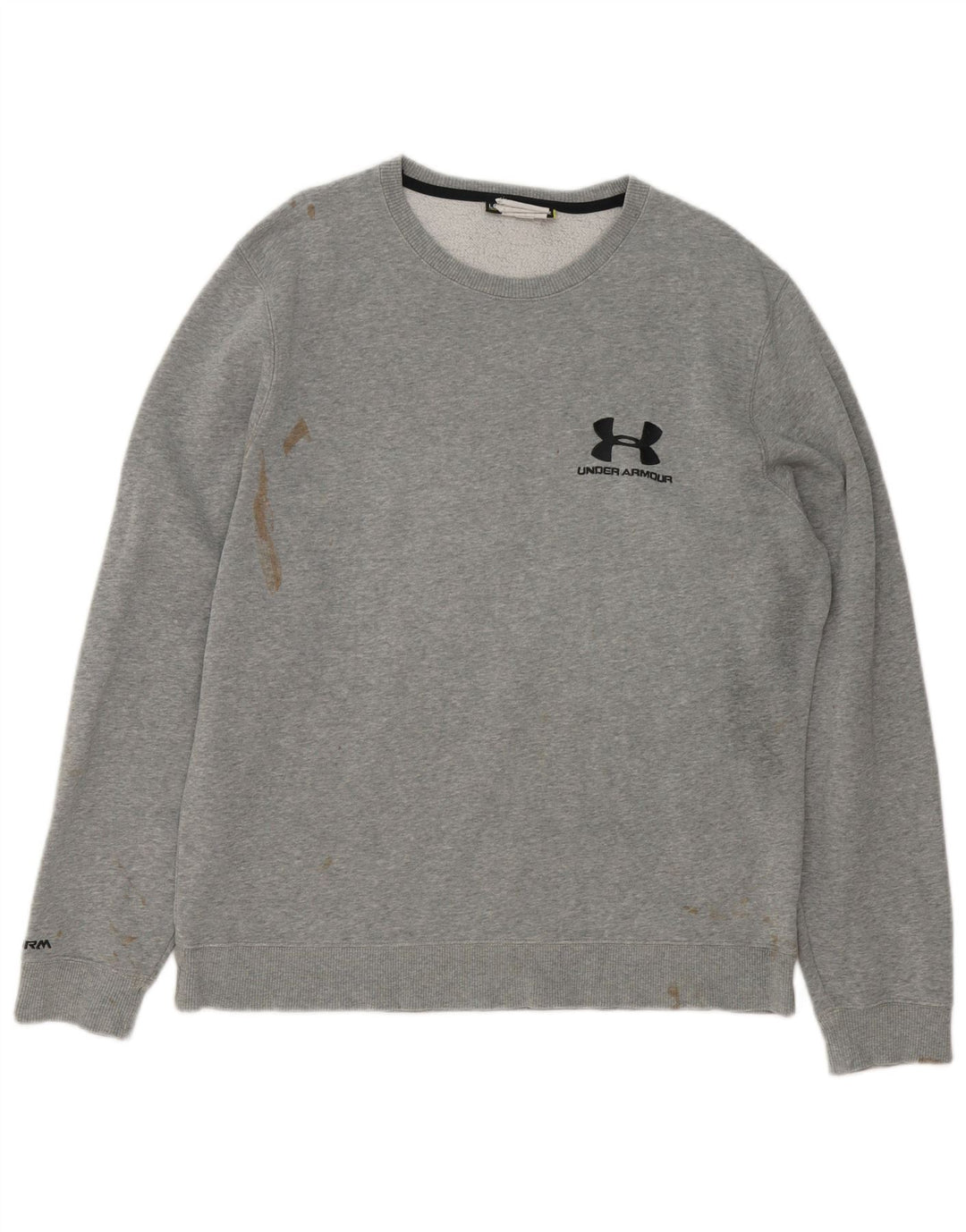 Under Armour Mens Graphic Moletom Jumper Grande Cinza Salpicado