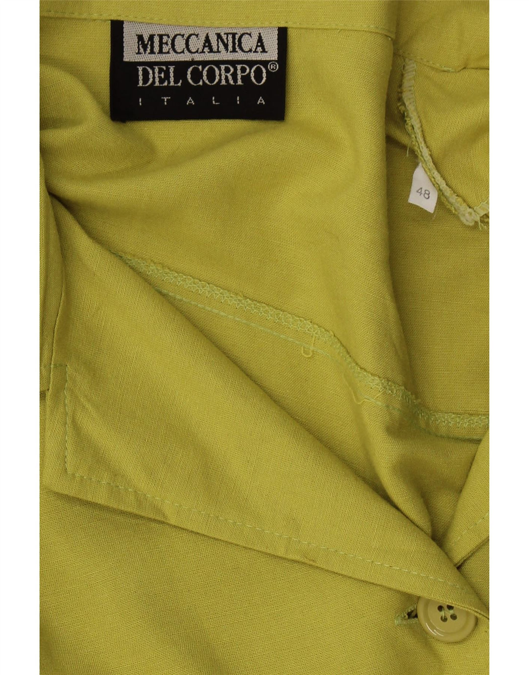 Blusa feminina VINTAGE IT 48 XL viscose verde