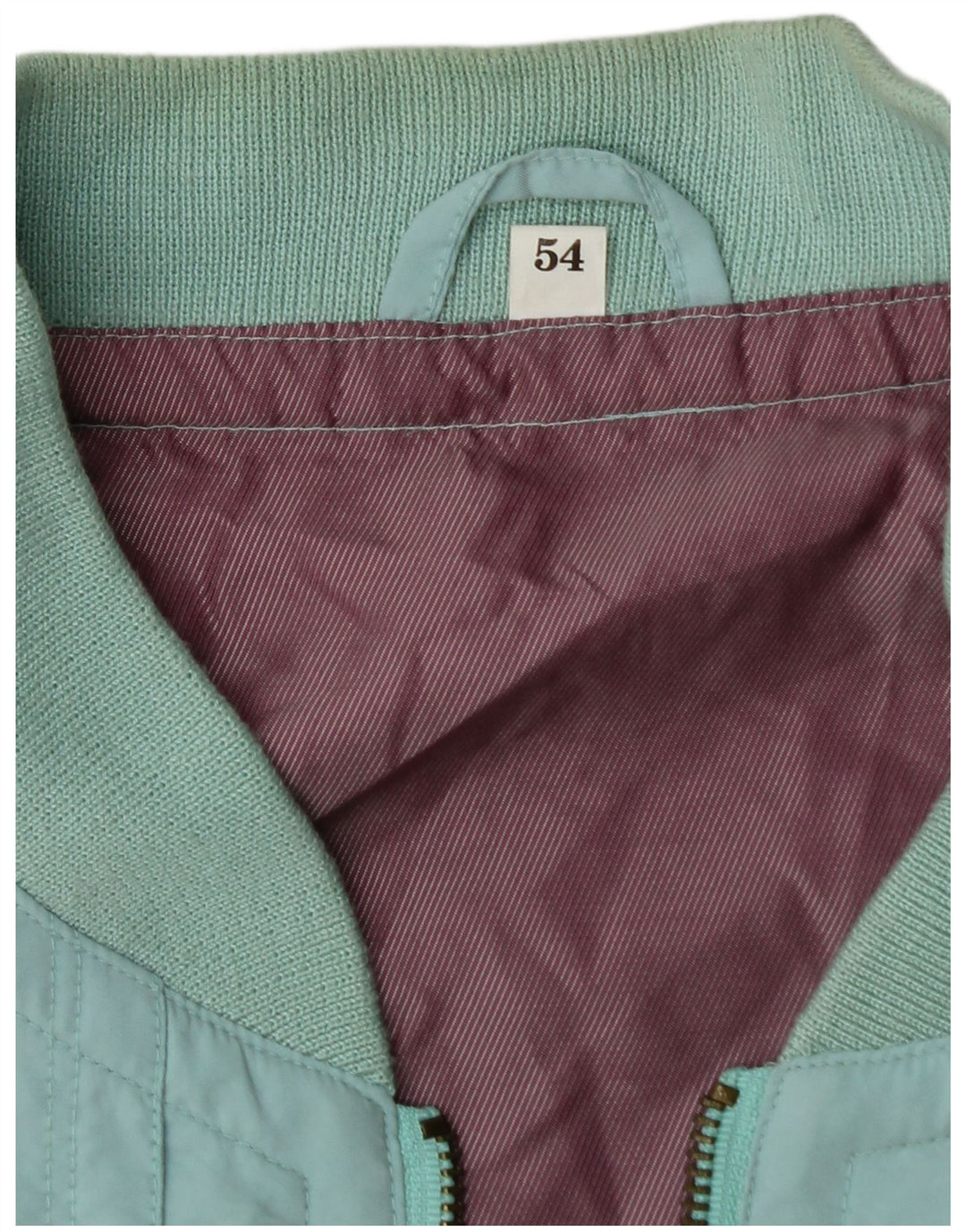Jaqueta bomber masculina VINTAGE IT 54 2XL turquesa