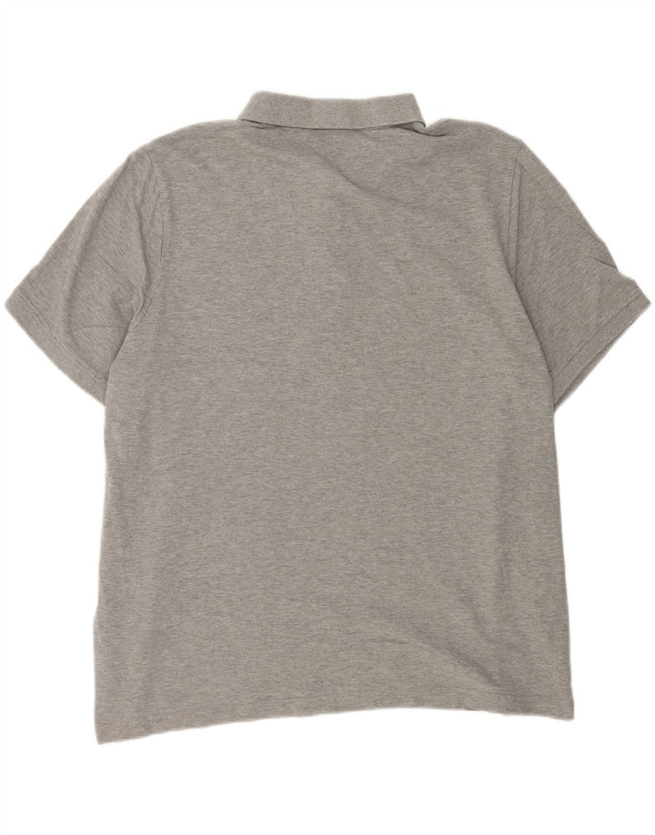 Camisa polo masculina Puma 2XL algodão manchado cinza