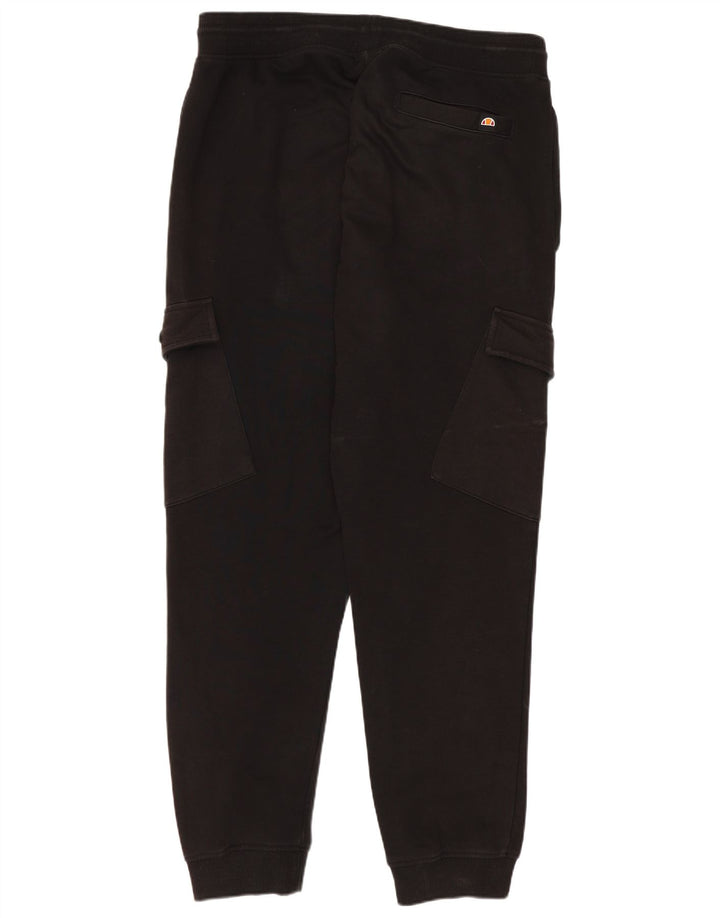 Calça de treino masculina Ellesse Cargo Joggers grande algodão preto