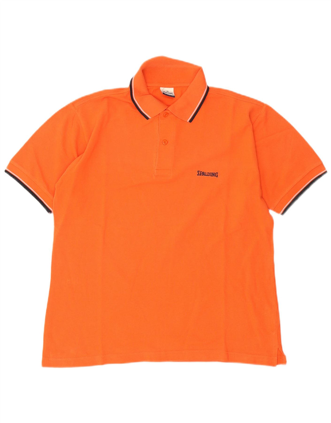 Camisa polo masculina Spalding algodão laranja médio