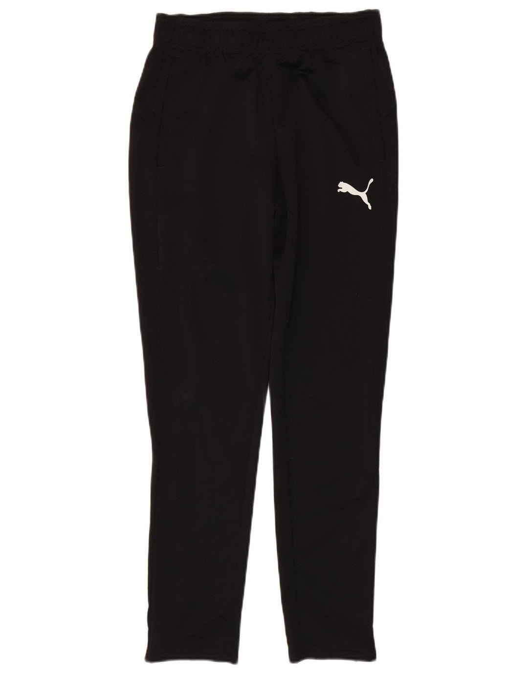 Calça de treino masculina PUMA pequena poliéster preta