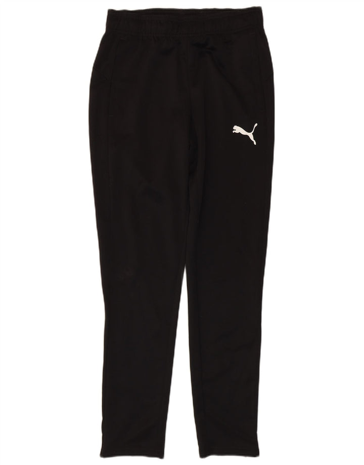 Calça de treino masculina PUMA pequena poliéster preta