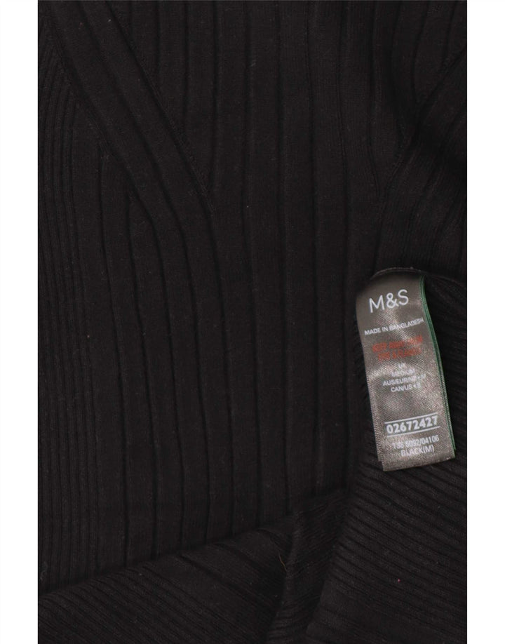 Colete feminino Marks & Spencer UK 14 viscose preta média