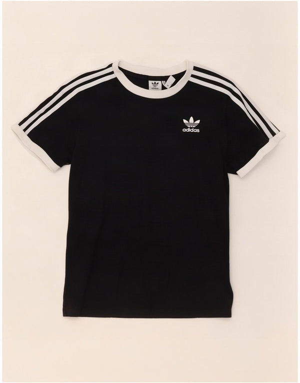 Camiseta Adidas Feminina Top UK 8 Pequena Algodão Preto